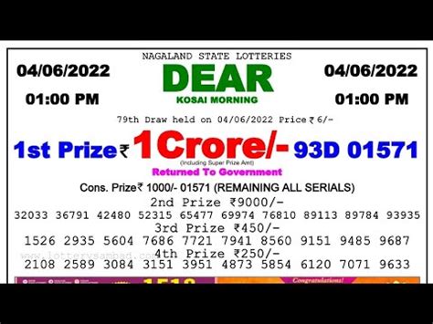 lotari song bad morning|dear lottery result old.